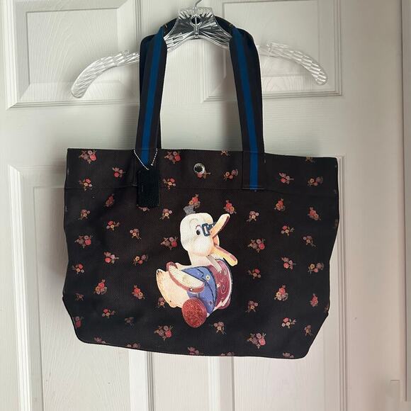 Coach Fisher Price Doodle Duck Canvas Tote Bag Rare - Picture 1 of 13